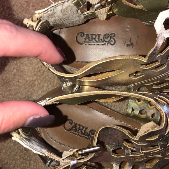 gold sandals - Picture 12 of 14